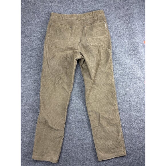 ExOfficio Pants Mens 32x32 Tan Corduroy Stretch Travel Chino Hidden Zip Pocket - Picture 8 of 9